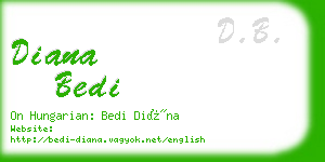 diana bedi business card